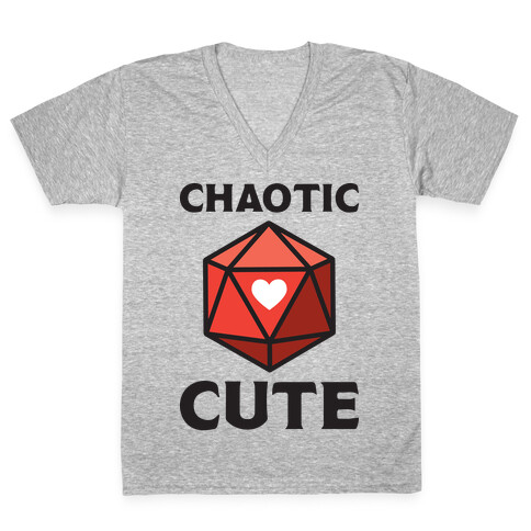 Chaotic Cute V-Neck Tee Shirt
