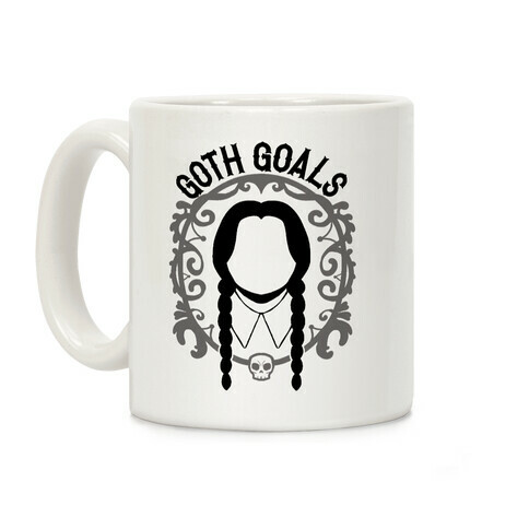 Wednesday Addams Goth Goals Coffee Mug