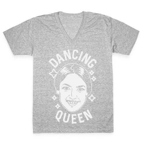 Alexandria Ocasio-Cortez Dancing Queen V-Neck Tee Shirt