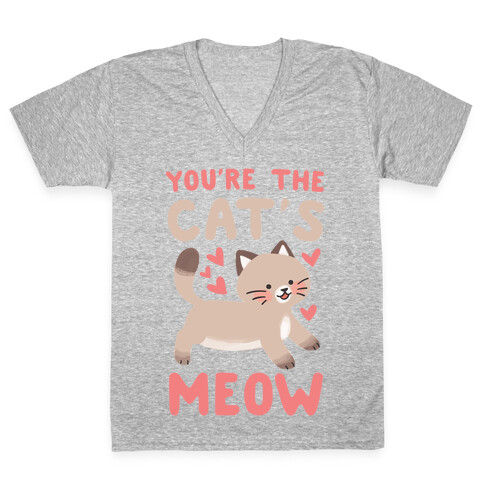 You're the Cat's Meow V-Neck Tee Shirt