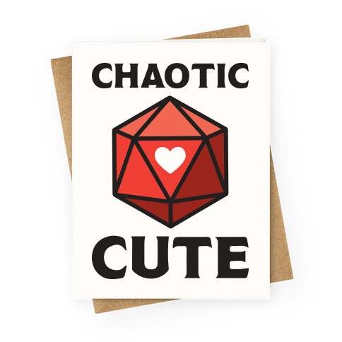 Chaotic Cute Greeting Card