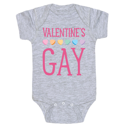 Valentine's Gay Baby One-Piece