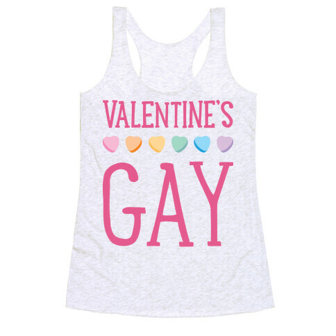 Valentine's Gay Racerback Tank Top