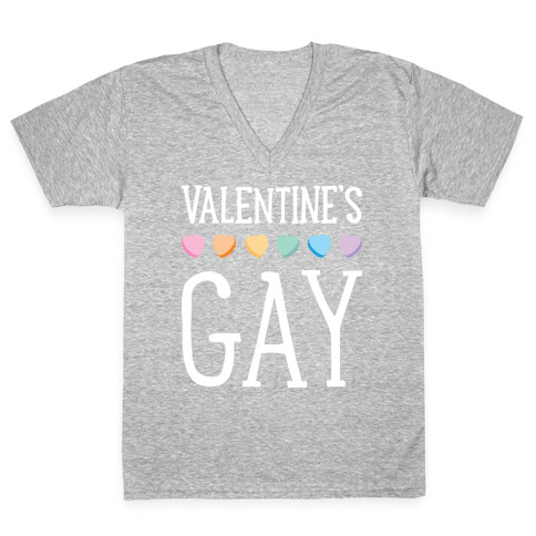 Valentine's Gay V-Neck Tee Shirt