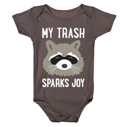 My Trash Sparks Joy Raccoon Baby One-Piece