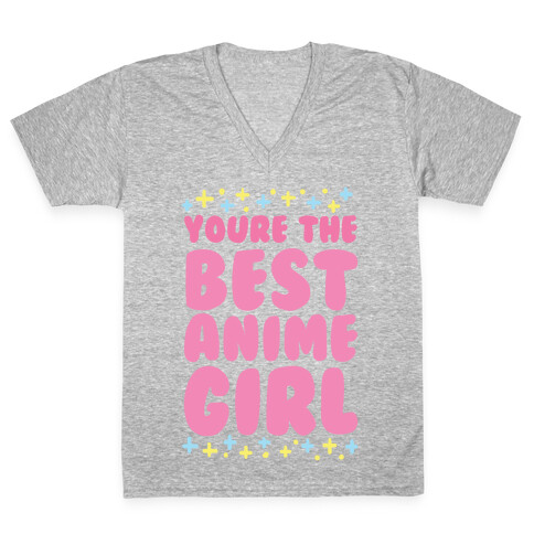 You're the Best Anime Girl V-Neck Tee Shirt