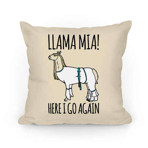 Llama Mia Parody Pillow