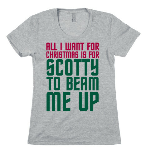 Scotty Beam Me Up Womens T-Shirt