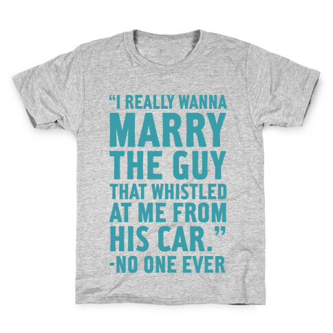 Wanna Marry The Guy Kids T-Shirt