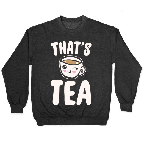 That's Tea White Print Pullover