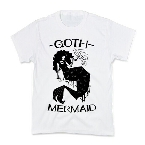 Goth Mermaid Kids T-Shirt