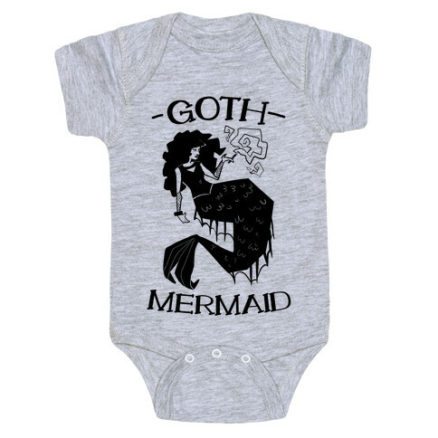 Goth Mermaid Baby One-Piece