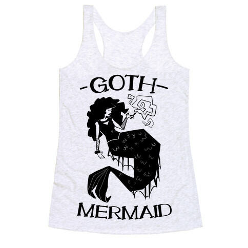 Goth Mermaid Racerback Tank Top