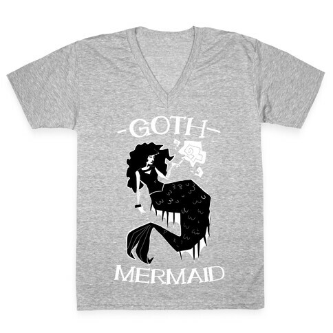 Goth Mermaid V-Neck Tee Shirt