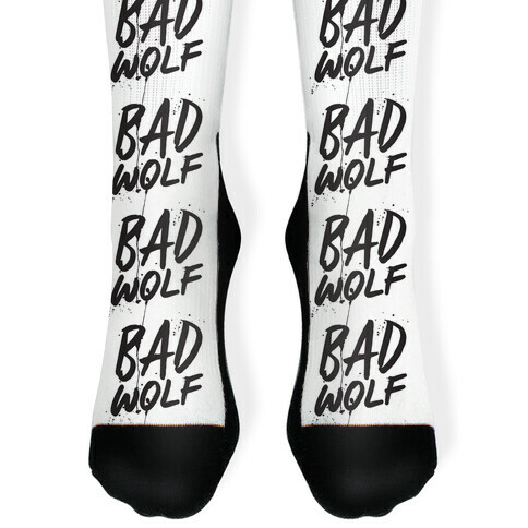 Doctor Who Bad Wolf Sock