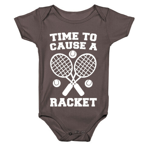 Time to Cause a Racket Baby One-Piece