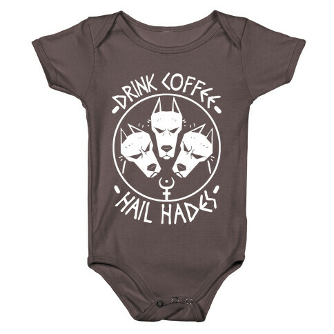Drink Coffee, Hail Hades Baby One-Piece
