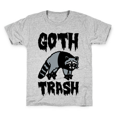 Goth Trash Raccoon Kids T-Shirt