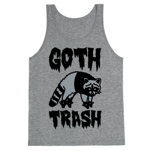 Goth Trash Raccoon Tank Top