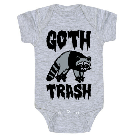 Goth Trash Raccoon Baby One-Piece