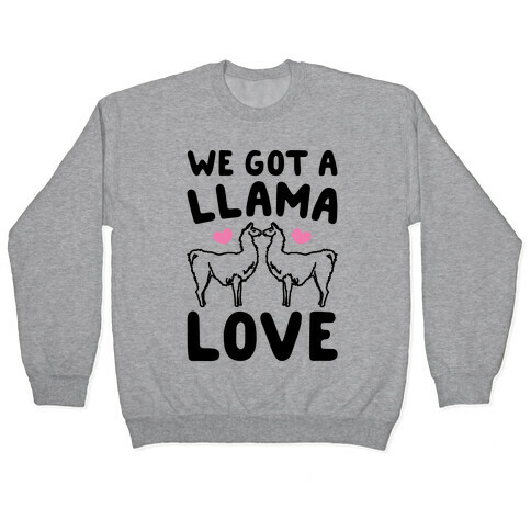 We Got A Llama Love Llama Valentine Parody Pullover