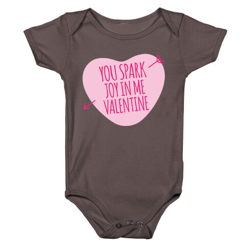 You Spark Joy In Me Valentine Parody White Print Baby One-Piece