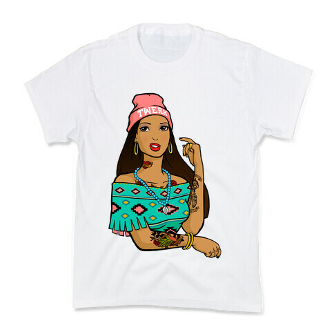 Hipster Pocahontas Kids T-Shirt