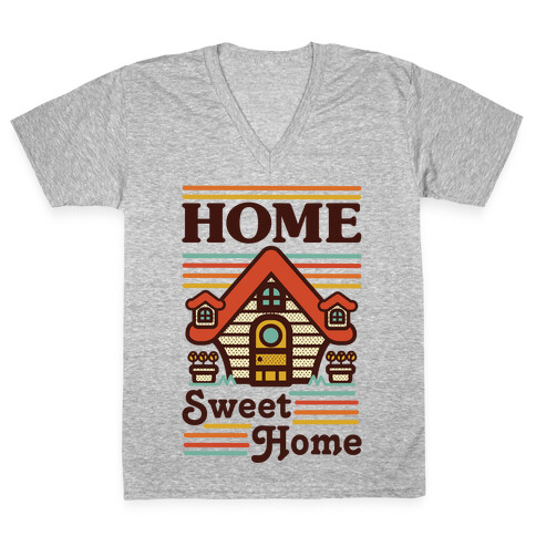 Home Sweet Home Animal Crossing V-Neck Tee Shirt