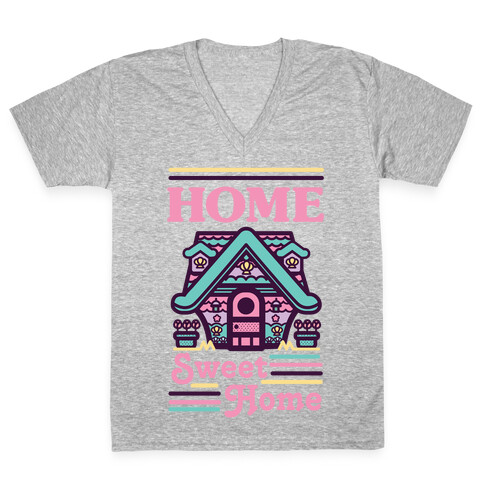 Home Sweet Home Mermaid Series Exterior V-Neck Tee Shirt