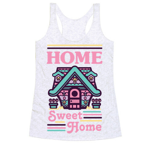 Home Sweet Home Mermaid Series Exterior Racerback Tank Top