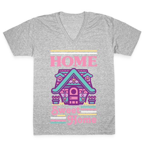 Home Sweet Home Mermaid Series Exterior V-Neck Tee Shirt