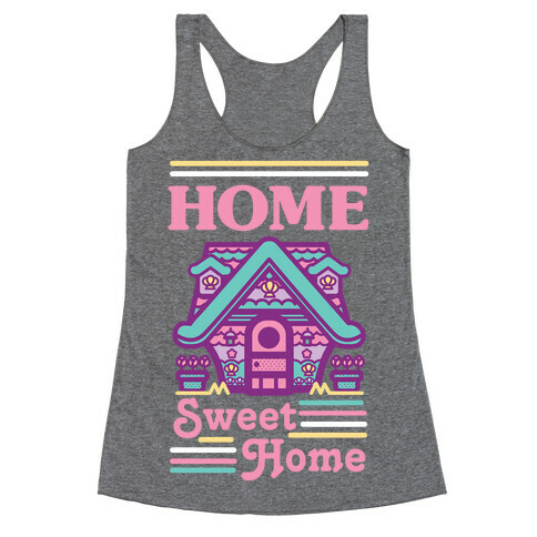 Home Sweet Home Mermaid Series Exterior Racerback Tank Top