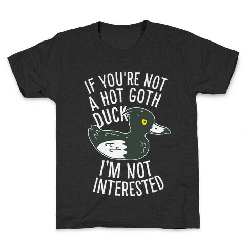 Hot Goth Duck Kids T-Shirt