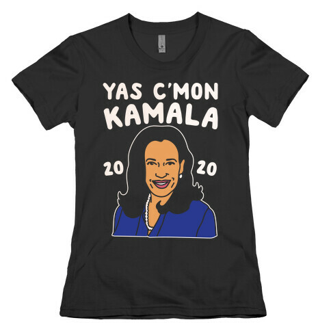 Yas C'mon Kamala 2020 White Print Womens T-Shirt