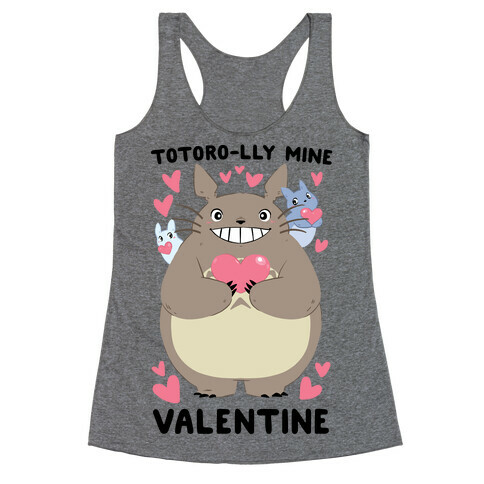 Totoro-lly Mine, Valentine Racerback Tank Top
