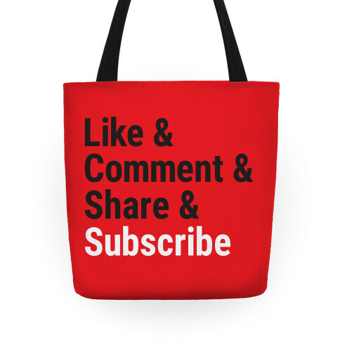 Like Comment Share Subscribe Tote