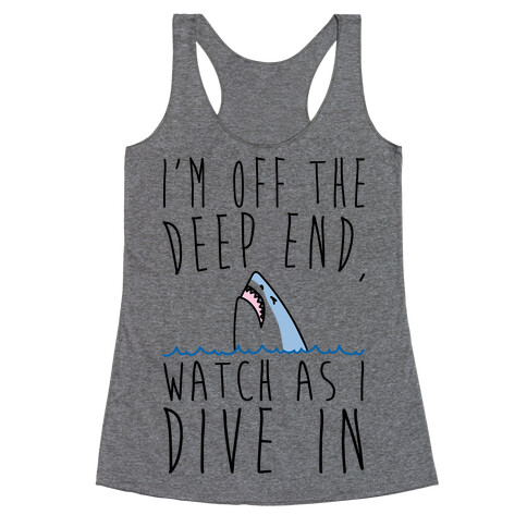 The Shallow Shark Parody Racerback Tank Top