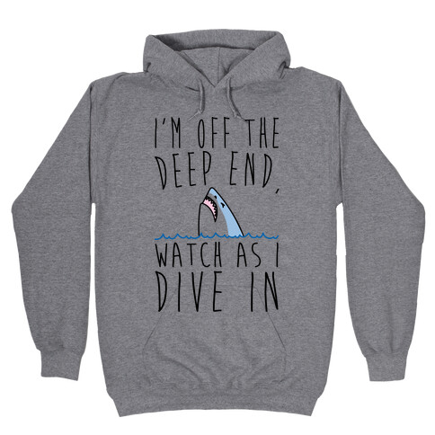 The Shallow Shark Parody Hooded Sweatshirt