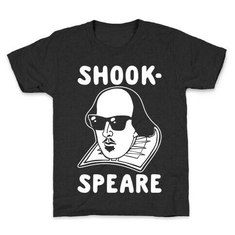 Shook-Speare Shook Shakespeare Parody White Print Kids T-Shirt