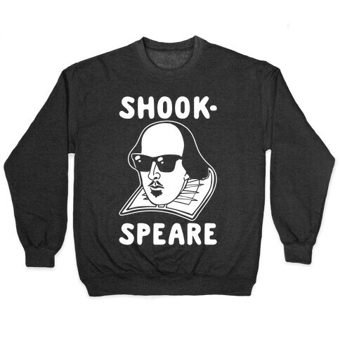 Shook-Speare Shook Shakespeare Parody White Print Pullover