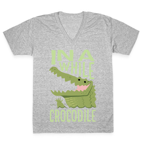 In a While, Crocodile V-Neck Tee Shirt