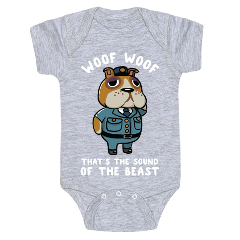 Woof Woof That's the Sound of the Beast Booker Baby One-Piece