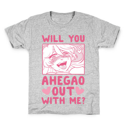 Will You Ahegao Out With Me Kids T-Shirt