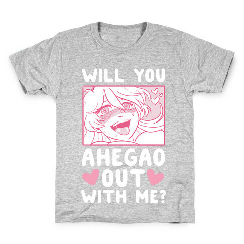 Will You Ahegao Out With Me Kids T-Shirt