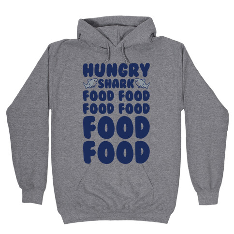 Hungry Shark Baby Shark Parody Hooded Sweatshirt