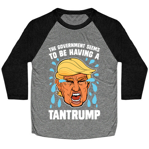 The Government Seems To Be Having A Tantrump Baseball Tee