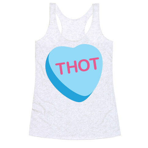 Thot Candy Heart Racerback Tank Top