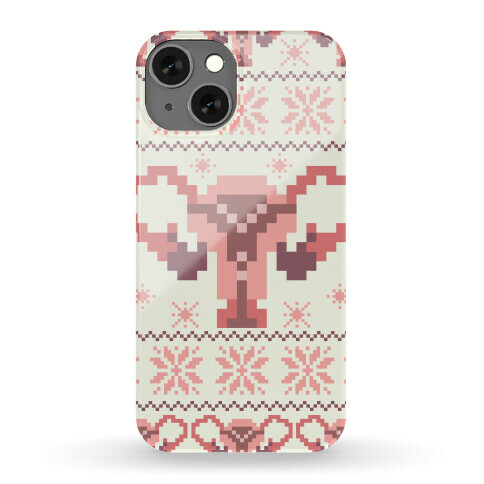 Uterus Sweater Pattern Phone Case