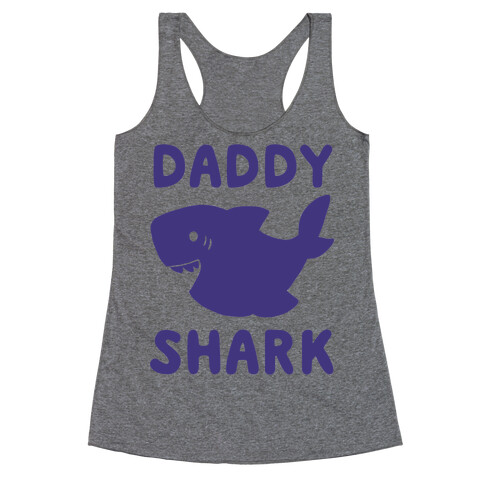 Daddy Shark (1 of 5 set) Racerback Tank Top