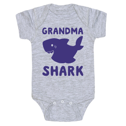 Grandma Shark (1 of 5 set) Baby One-Piece